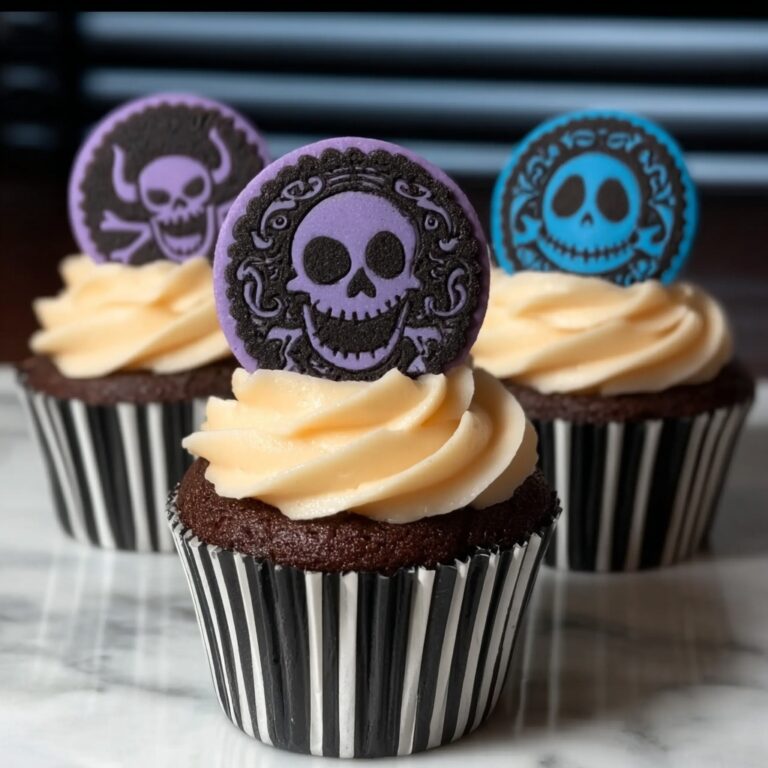 Stamped Halloween Cupcakes Recipe