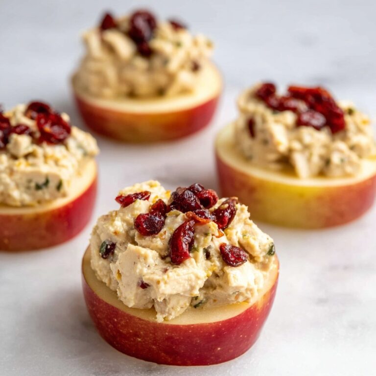 Cranberry Tuna Salad on Apple Slices Recipe