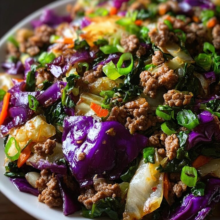 Healthy Ground Beef Cabbage Stir-Fry Recipe