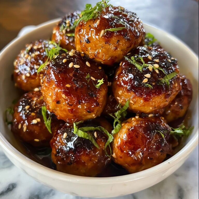 Honey Garlic Turkey Meatballs Recipe
