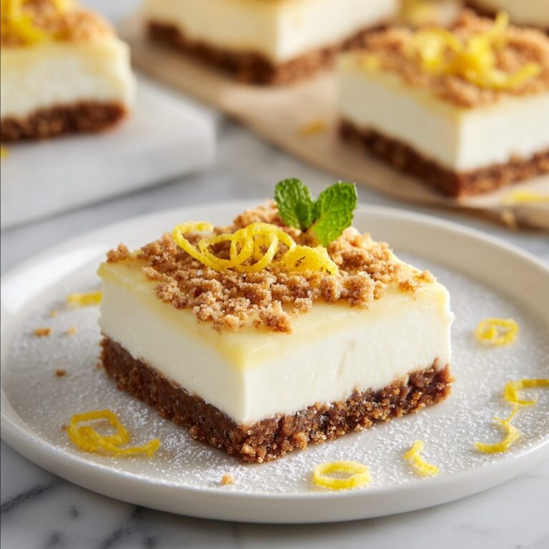 Lemon Cheesecake Bars Recipe