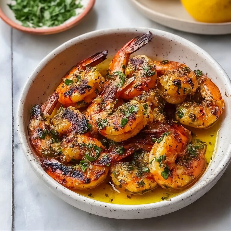 BBQ Grilled Prawns with Garlic and Lemon Recipe