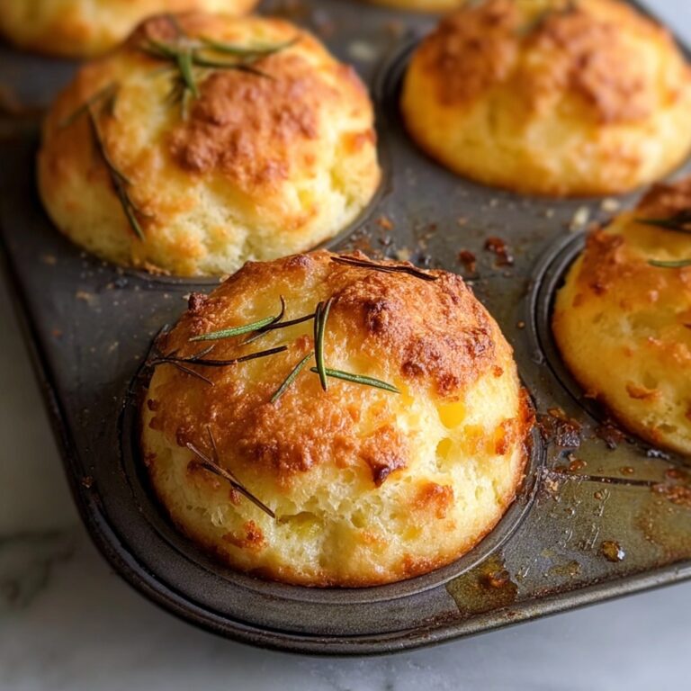 Rosemary Garlic Focaccia Muffins Recipe