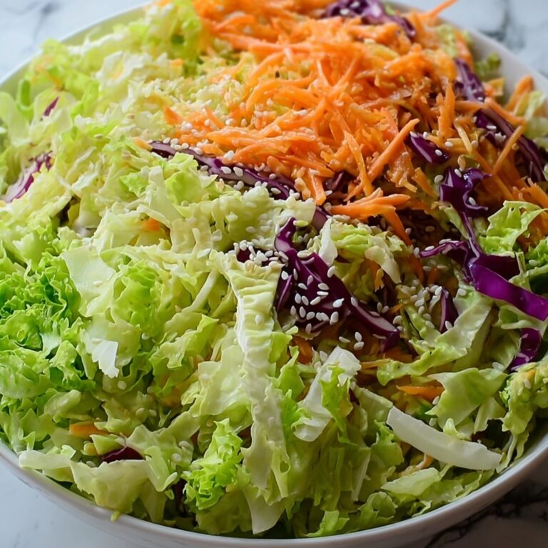Easy Crunchy Asian Cabbage Slaw with Addictive Sesame Dressing Recipe