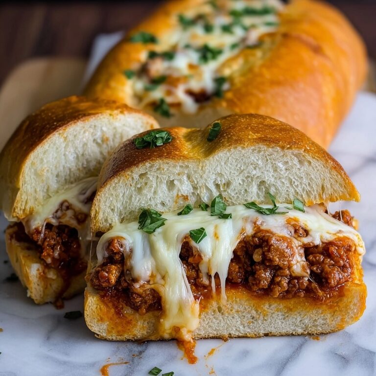 Lasagna Stuffed Garlic Bread Recipe