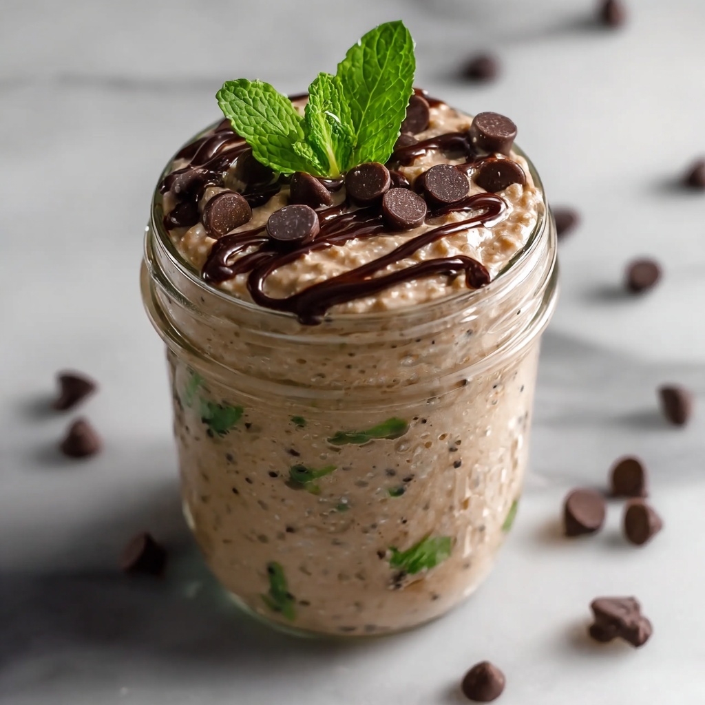 Mint Chocolate Chip Overnight Oats Recipe - Recipe Image